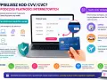 Podawanie numeru karty i CVV jest bezpieczne, gdy strona ma https. Kod CVV/CVC potwierdza, że masz kartę fizycznie przy sobie.