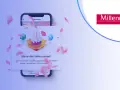 Urodzinowa lokata Millennium czeka! Otwórz prezent z tortem i balonem na ekranie telefonu.