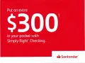 Santander polecenie konta: zyskaj 300$ z Simply Right Checking. Dodatkowe pieniądze w Twojej kieszeni!
