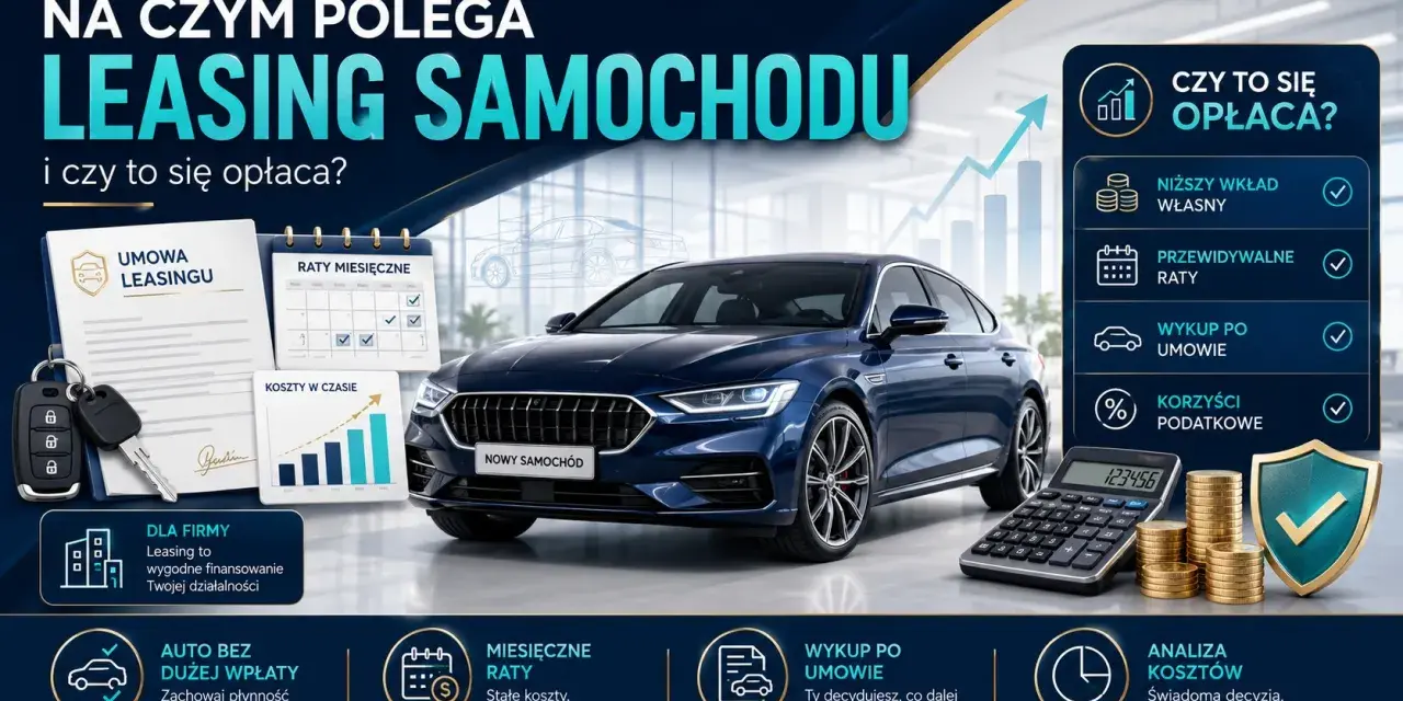 Leasing samochodowy: czy się opłaca? Niskie wpłaty, przewidywalne raty, korzyści podatkowe. Analiza kosztów dla świadomych decyzji.