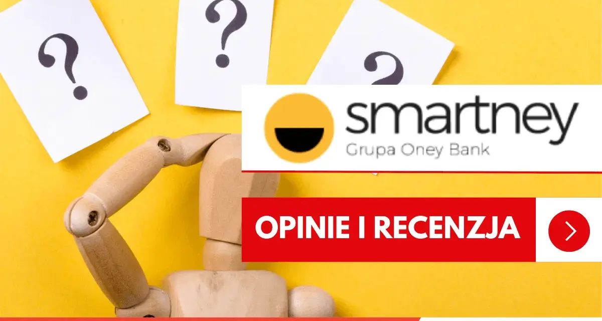Drewniany manekin z pytajnikami zastanawia się nad ofertą smartney.pl. Opinie i recenzja.