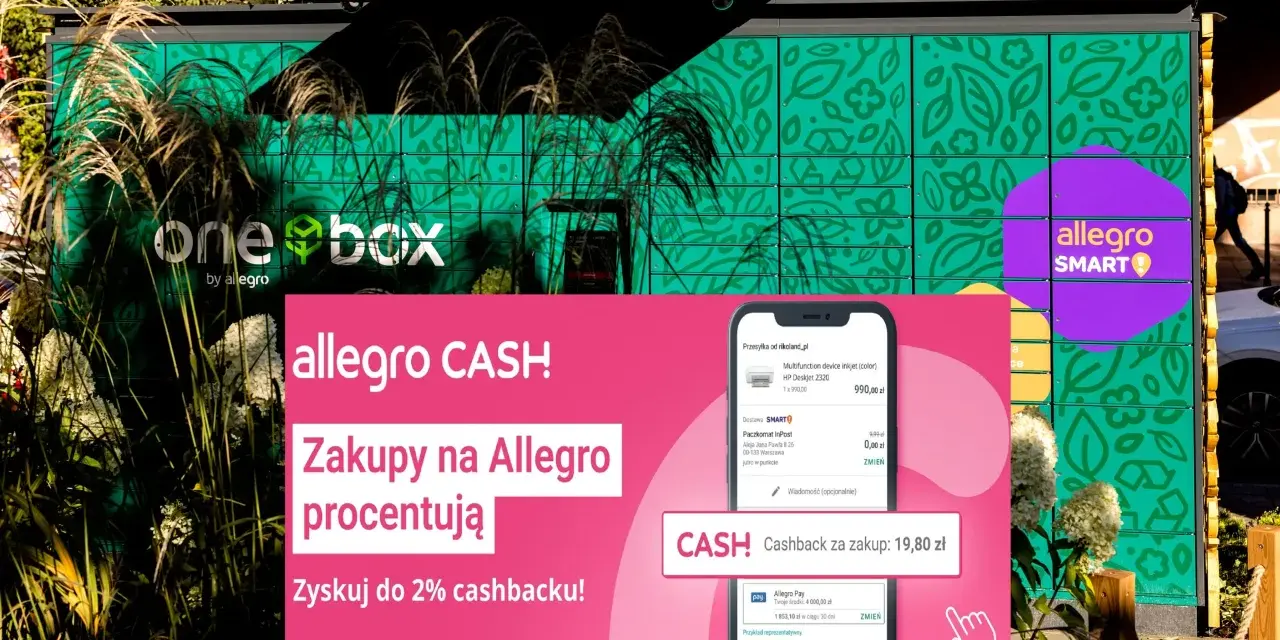 Allegro SMART! i Allegro CASH! to bezpieczne opcje zakupów z cashbackiem. Zyskaj do 2% zwrotu!
