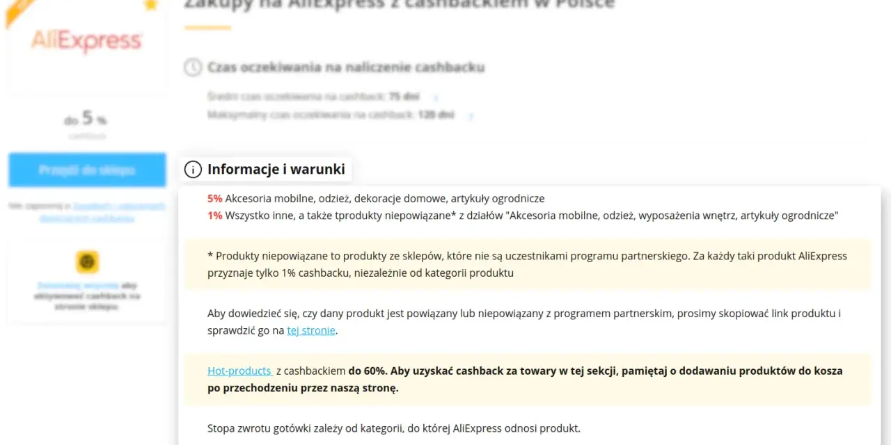 Letty shops na AliExpress z cashbackiem do 5%. Sprawdź warunki i promocje.