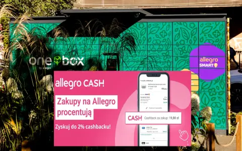 Allegro SMART! i Allegro CASH! to bezpieczne opcje zakupów z cashbackiem. Zyskaj do 2% zwrotu!