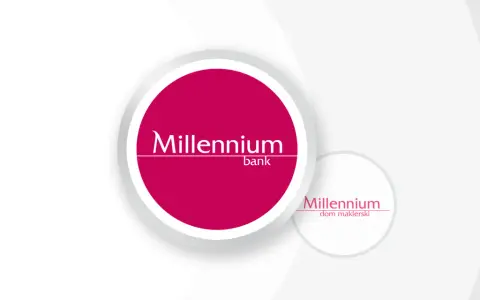 Logo Millennium bank i Millennium dom maklerski.