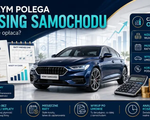 Leasing samochodowy: czy się opłaca? Niskie wpłaty, przewidywalne raty, korzyści podatkowe. Analiza kosztów dla świadomych decyzji.