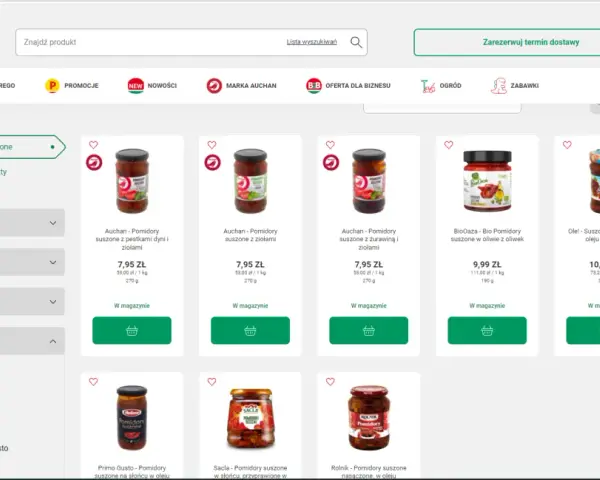 Auchan.pl: pomidory suszone w promocji, szukaj okazji jak auchan kupon rabatowy 20 zł.
