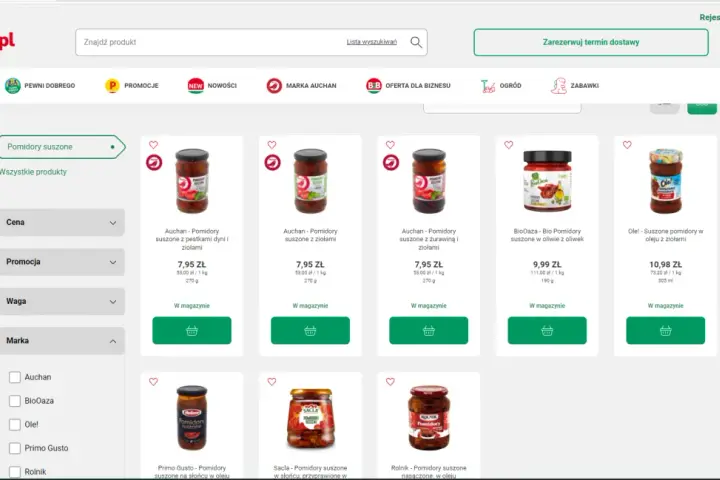 Auchan.pl: pomidory suszone w promocji, szukaj okazji jak auchan kupon rabatowy 20 zł.