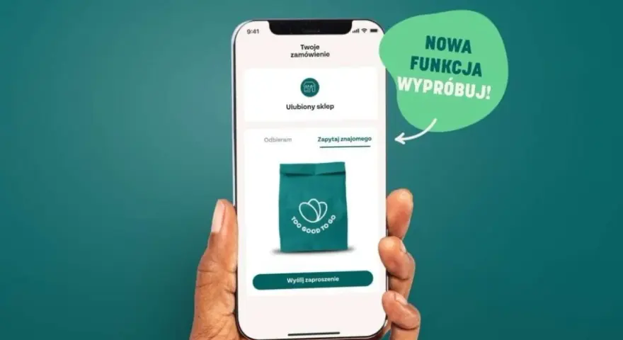 Nowa funkcja w aplikacji Too Good To Go! Zamów jedzenie i odbierz je sam lub poproś znajomego. To wygodny sposób na click and collect.