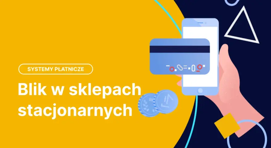Dowiedz się, jak płacić blikiem w sklepach stacjonarnych. Grafika przedstawia telefon, kartę i monety.