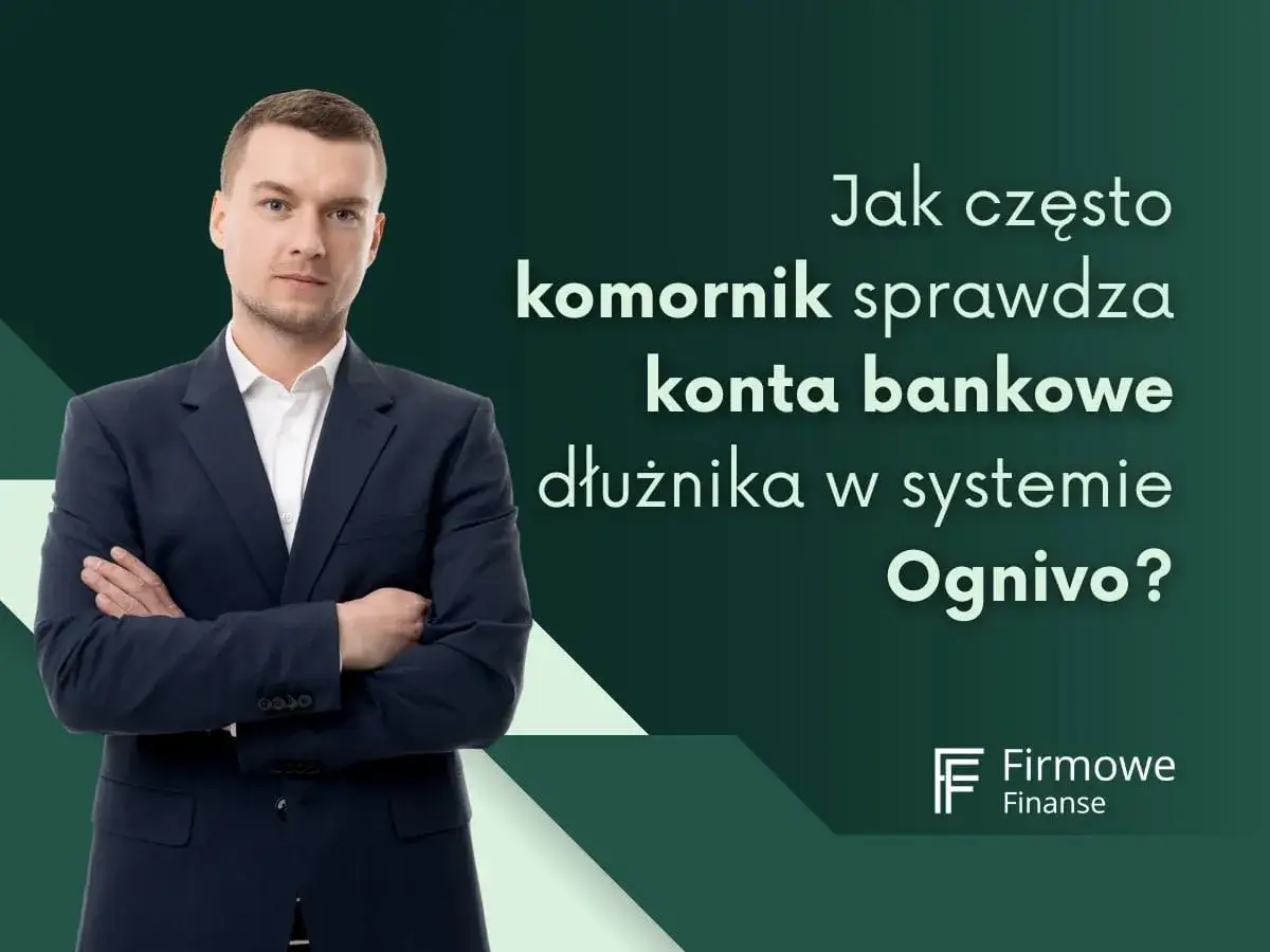 Mężczyzna w garniturze z założonymi rękami. Pytanie o sprawdzanie kont bankowych dłużnika w systemie Ognivo.