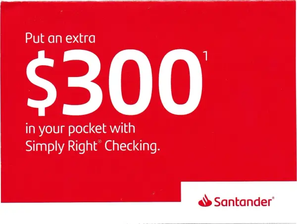 Santander polecenie konta: zyskaj 300$ z Simply Right Checking. Dodatkowe pieniądze w Twojej kieszeni!