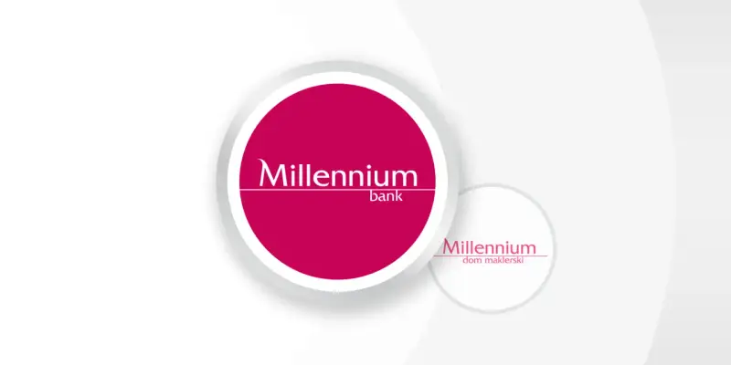 Logo Millennium bank i Millennium dom maklerski.